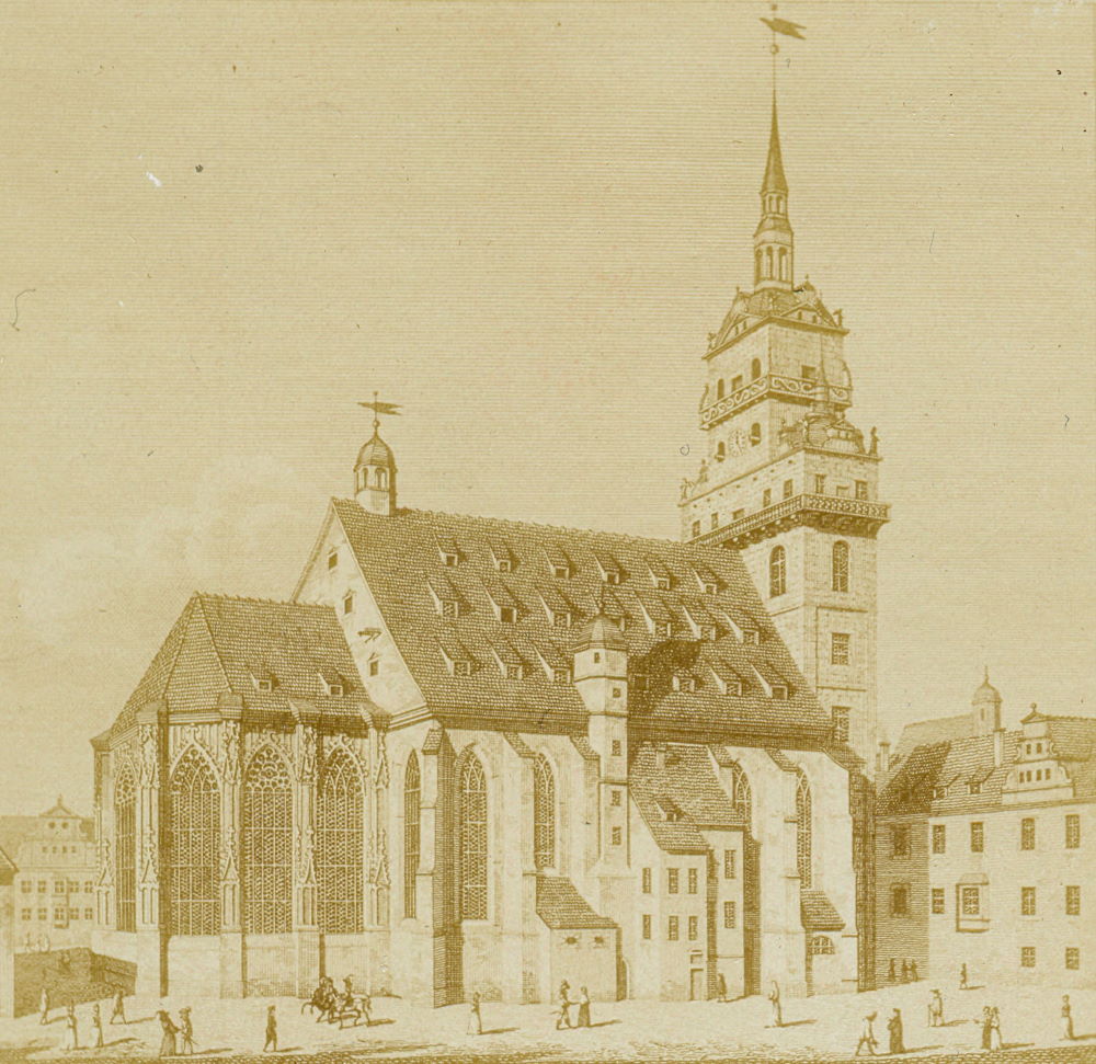 An der Kreuzkirche - alte Kreuzkirche