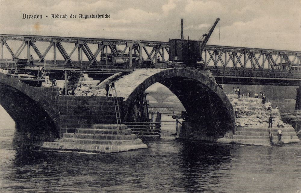 Augustusbrücke - Abbruch