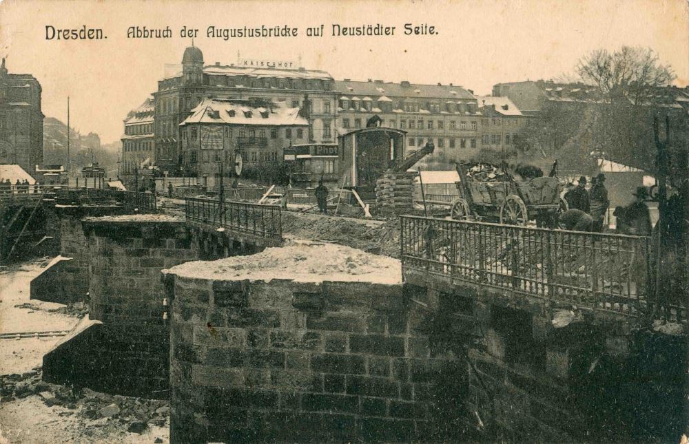 Augustusbrücke - Abbruch