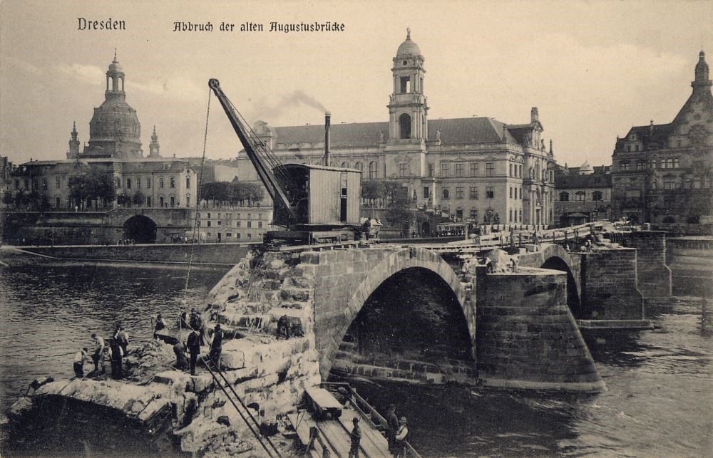 Augustusbrücke - Abbruch