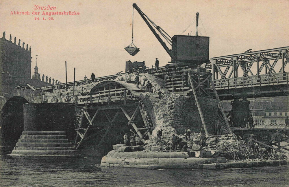 Augustusbrücke - Abbruch
