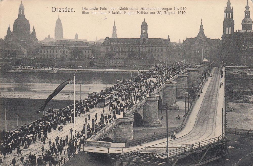 Augustusbrücke - Einweihung