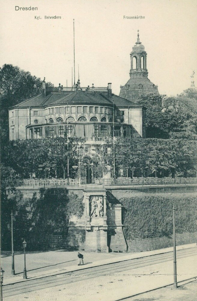 Brühlscher Garten 1 - Belvedere von der Carolabrücke
