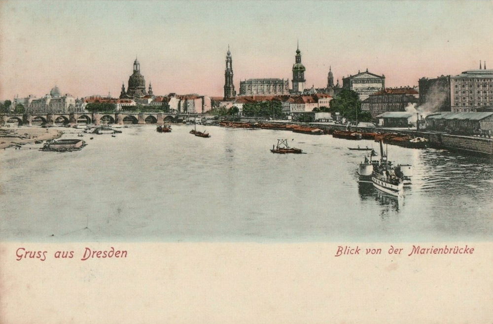 Elbe - Blick von der Marienbrücke 1