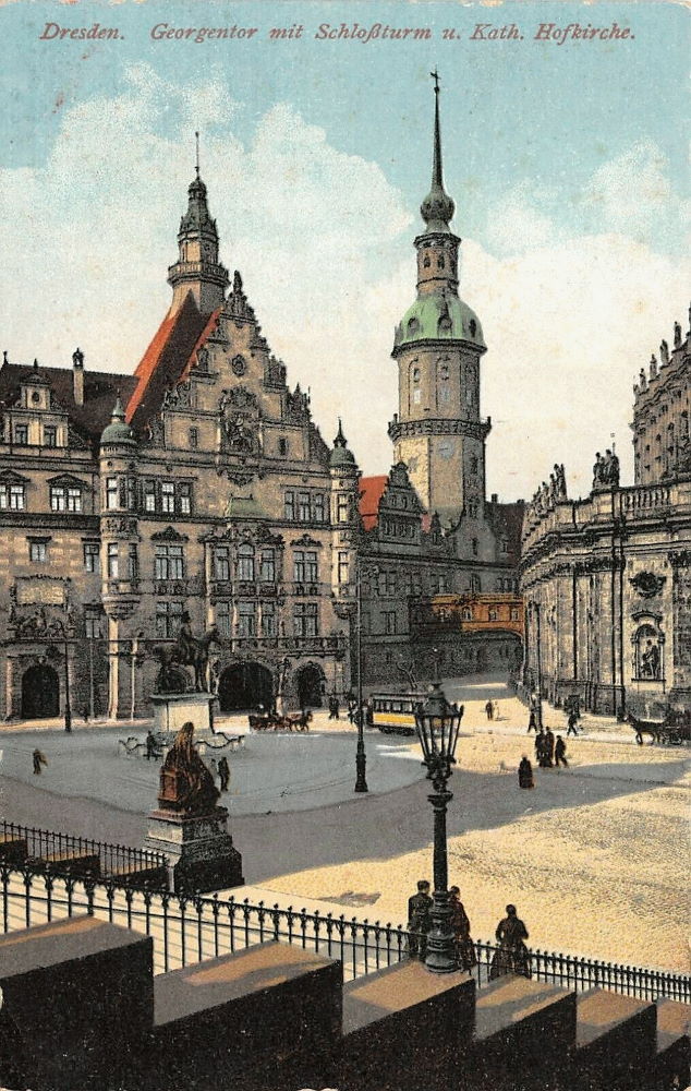 Residenzschloss - Georgenbau von der Terrassentreppe