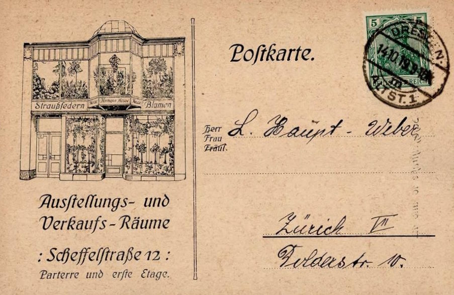 Scheffelstraße 12 (-1872 Scheffelgasse 31, 1872-89 Scheffelstraße 31)