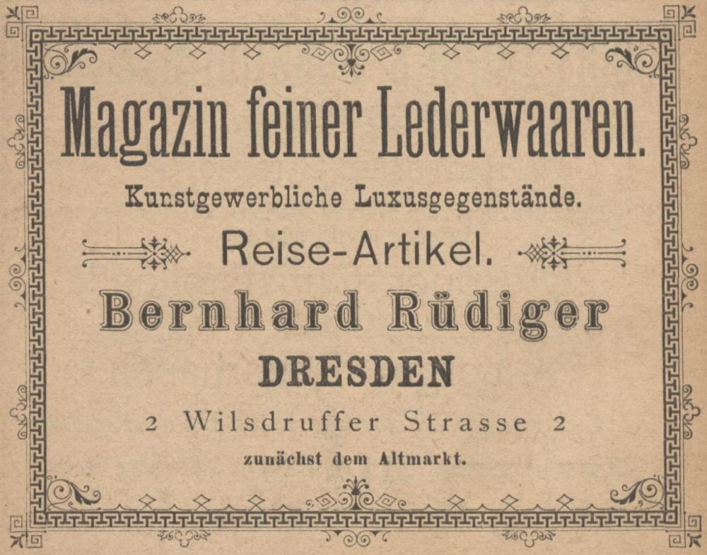 Wilsdruffer Straße 3 (607, -1858 Wilsdruffer Gasse 2, 1858-90 Wilsdruffer Straße 2)