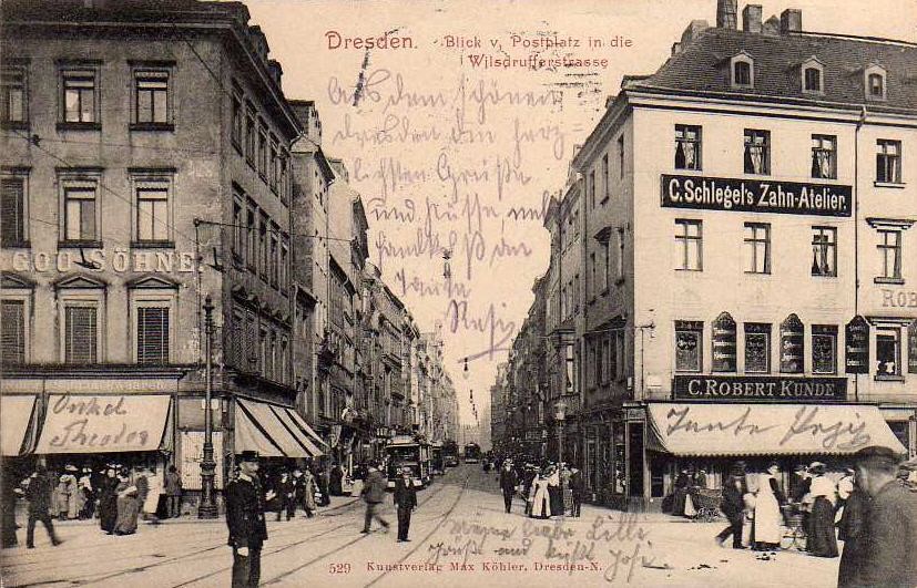 Wilsdruffer Straße 54 (-1890 Wilsdruffer Straße 21b) / Postplatz