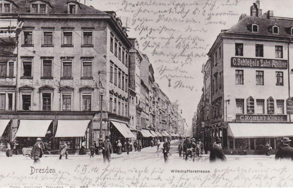 Wilsdruffer Straße 54 (-1890 Wilsdruffer Straße 21b) / Postplatz