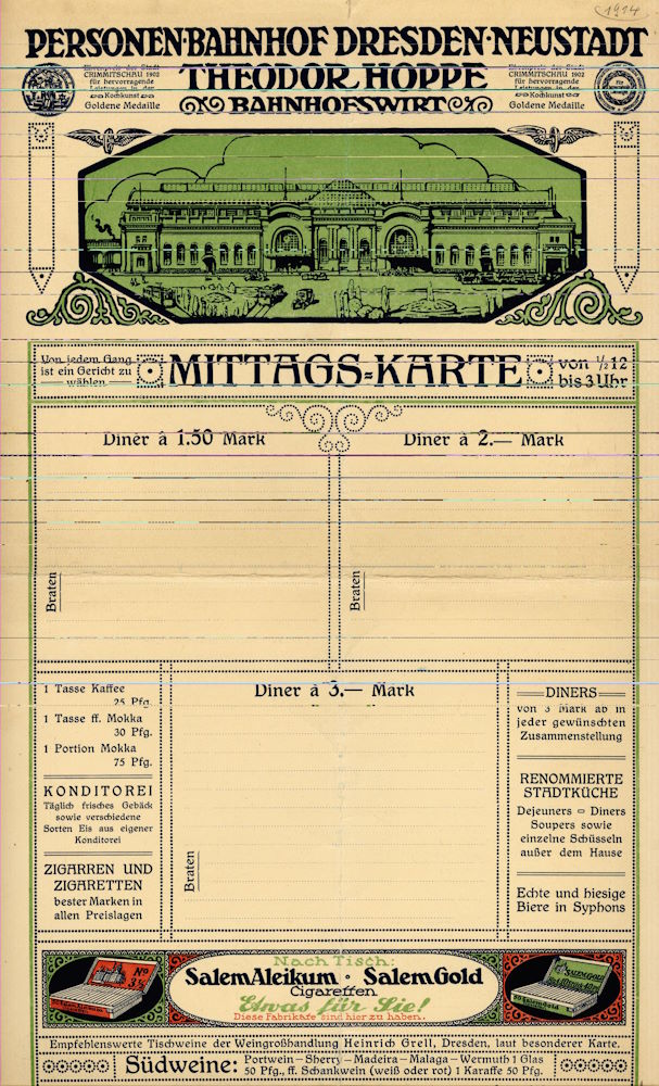 Schlesischer Platz 1 - Bahnhofswirtschaft