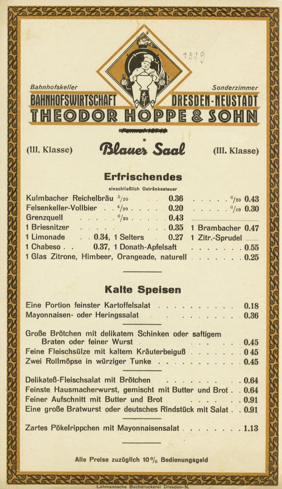 Schlesischer Platz 1 - Bahnhofswirtschaft