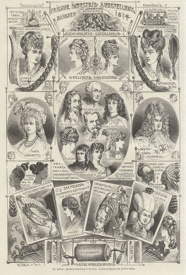 1874 Friseur-Industrie-Ausstellung
