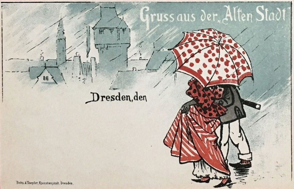 Sächsische Handwerks- und Kunstgewerbeausstellung 1896 Die alte Stadt