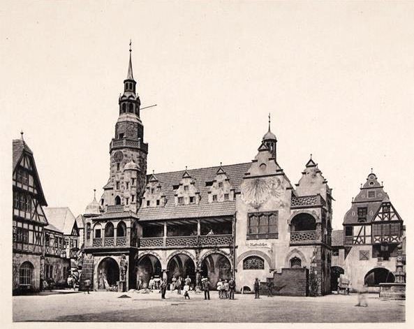 Sächsische Handwerks- und Kunstgewerbeausstellung 1896 Die alte Stadt