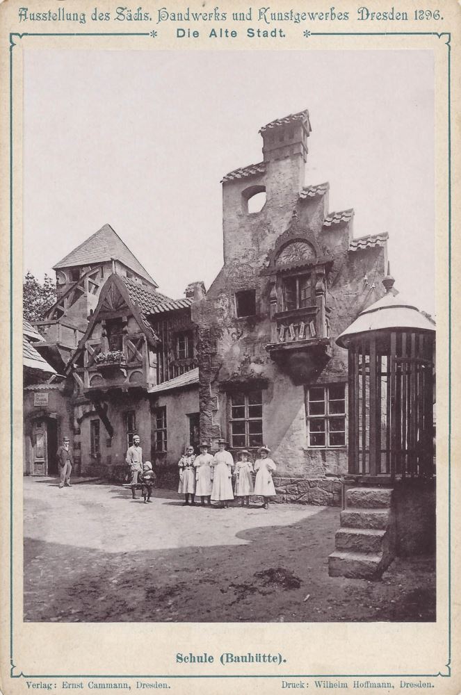Sächsische Handwerks- und Kunstgewerbeausstellung 1896 Die alte Stadt