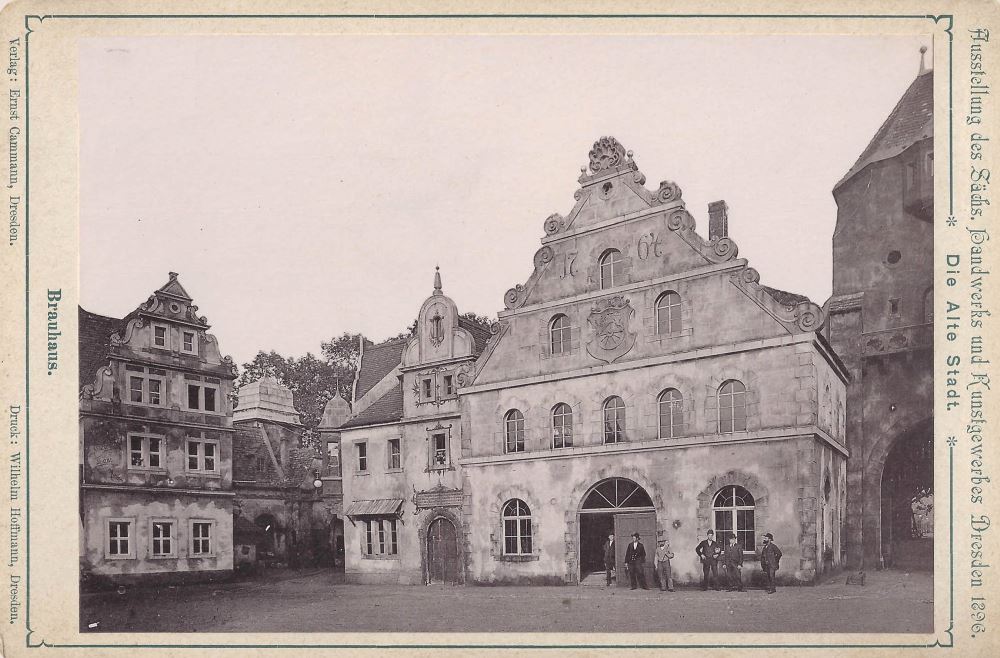 Sächsische Handwerks- und Kunstgewerbeausstellung 1896 Die alte Stadt