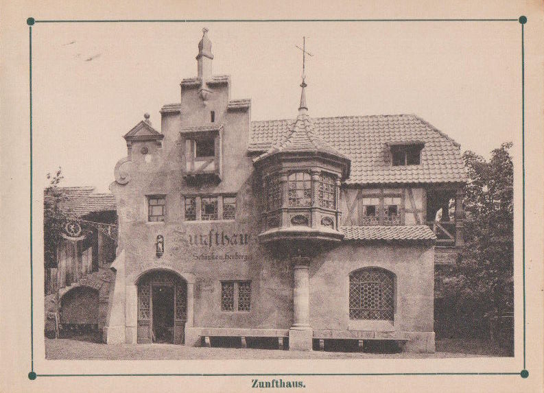 Sächsische Handwerks- und Kunstgewerbeausstellung 1896 Die alte Stadt
