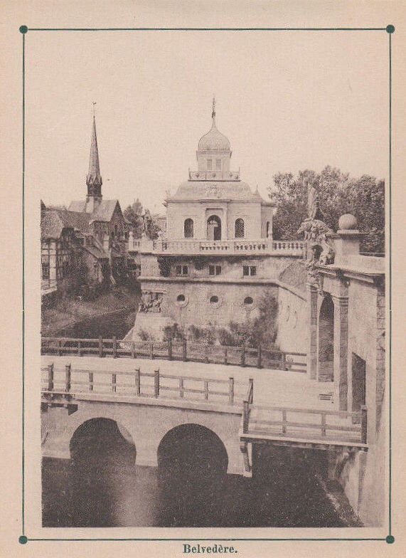 Sächsische Handwerks- und Kunstgewerbeausstellung 1896 Die alte Stadt