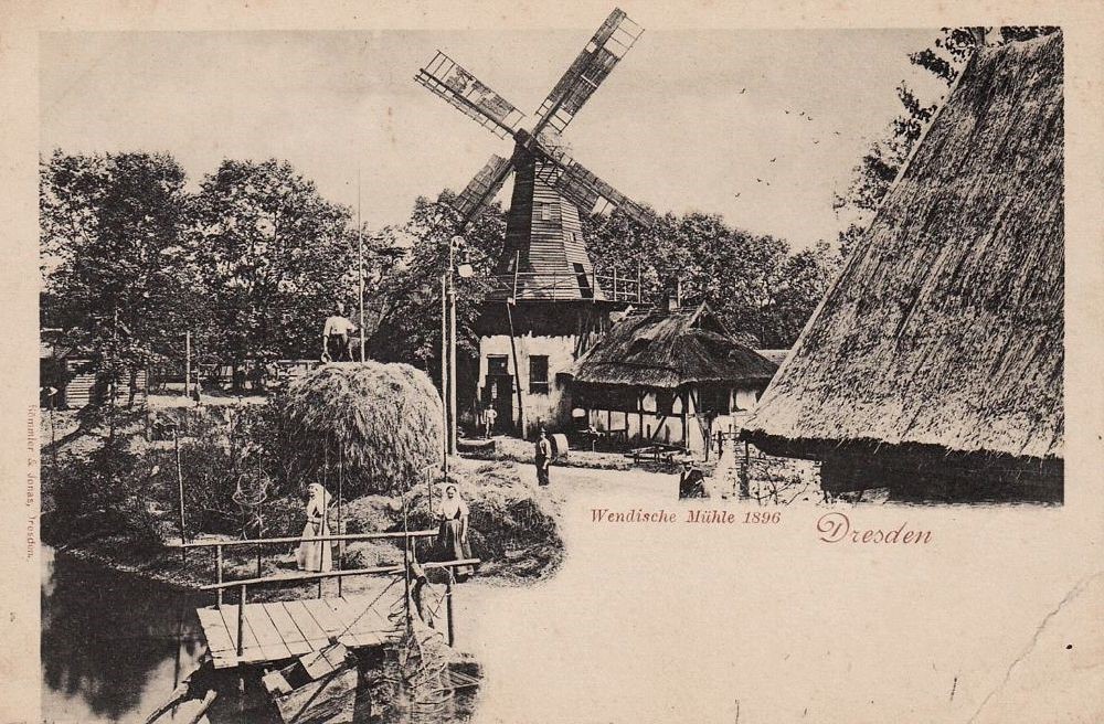 Sächsische Handwerks- und Kunstgewerbeausstellung 1896 Die alte Stadt