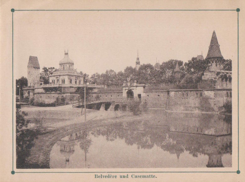 Sächsische Handwerks- und Kunstgewerbeausstellung 1896 Die alte Stadt