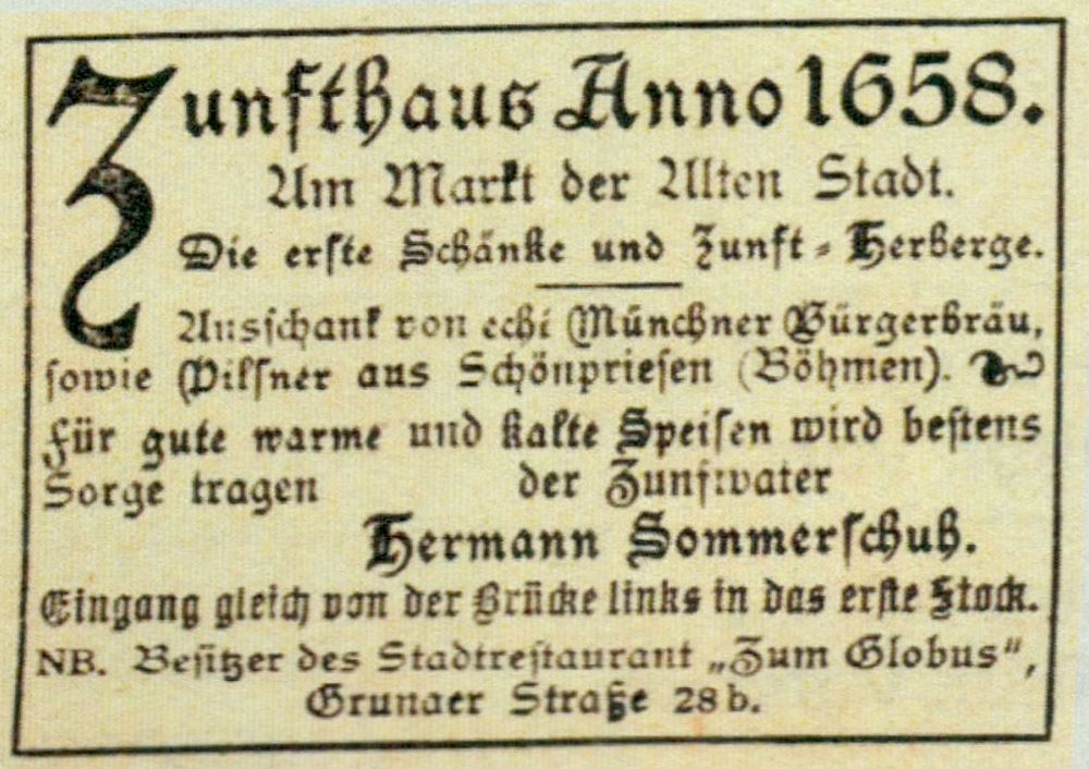 Sächsische Handwerks- und Kunstgewerbeausstellung 1896 Die alte Stadt