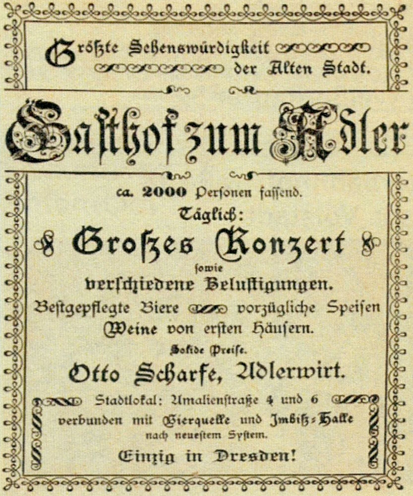 Sächsische Handwerks- und Kunstgewerbeausstellung 1896 Die alte Stadt