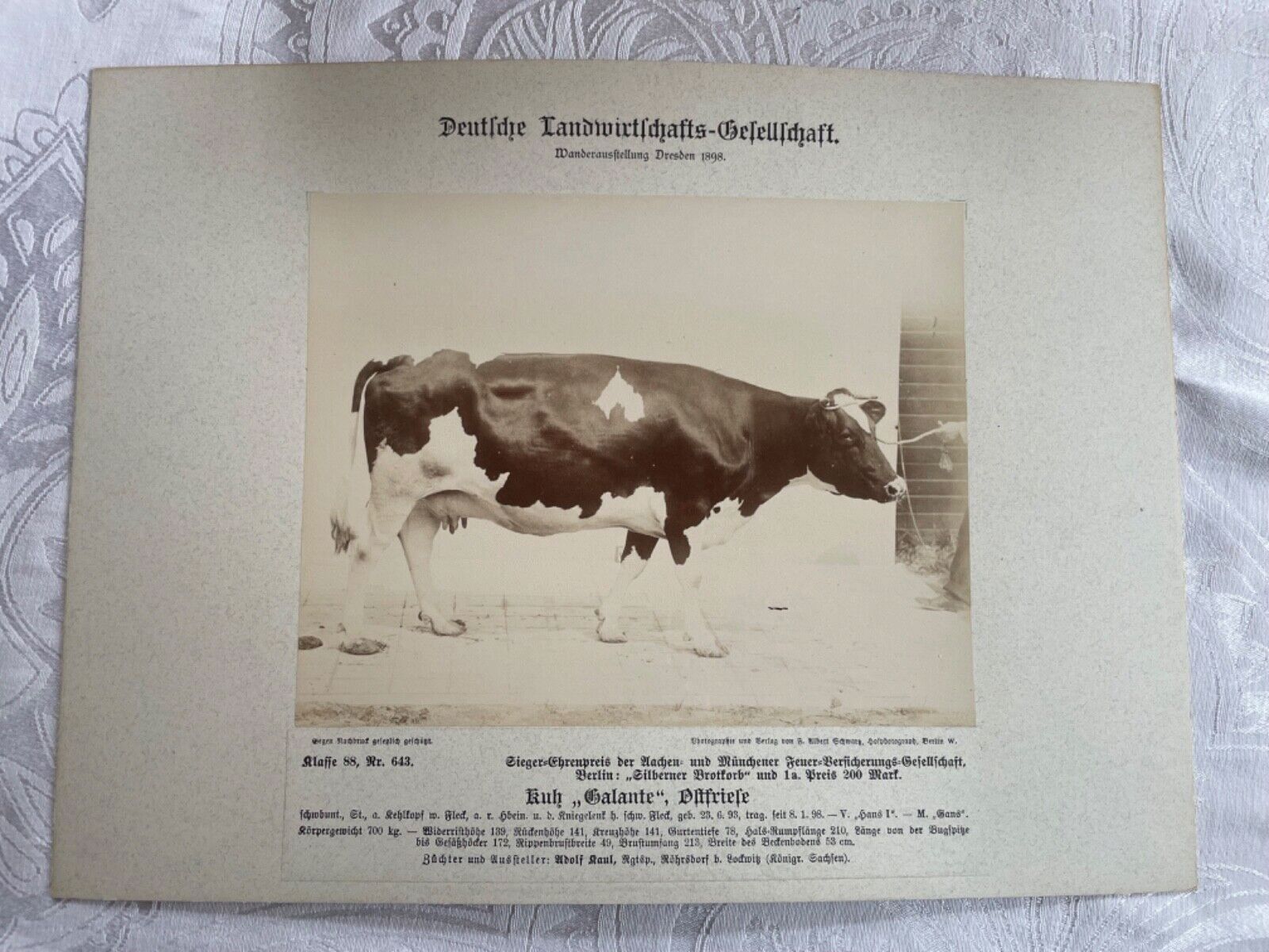 12. Wanderausstellung der deutschen Landwirtschaft 1898