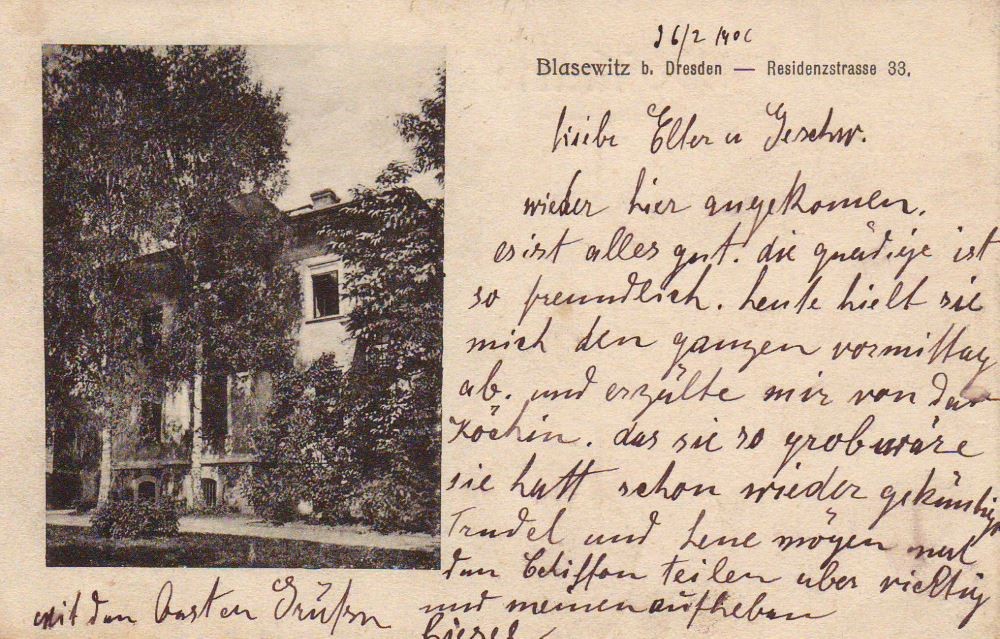 Loschwitzer Straße 11 (-1925 Residenzstraße 33, 1925-46 Residenzstraße 11)