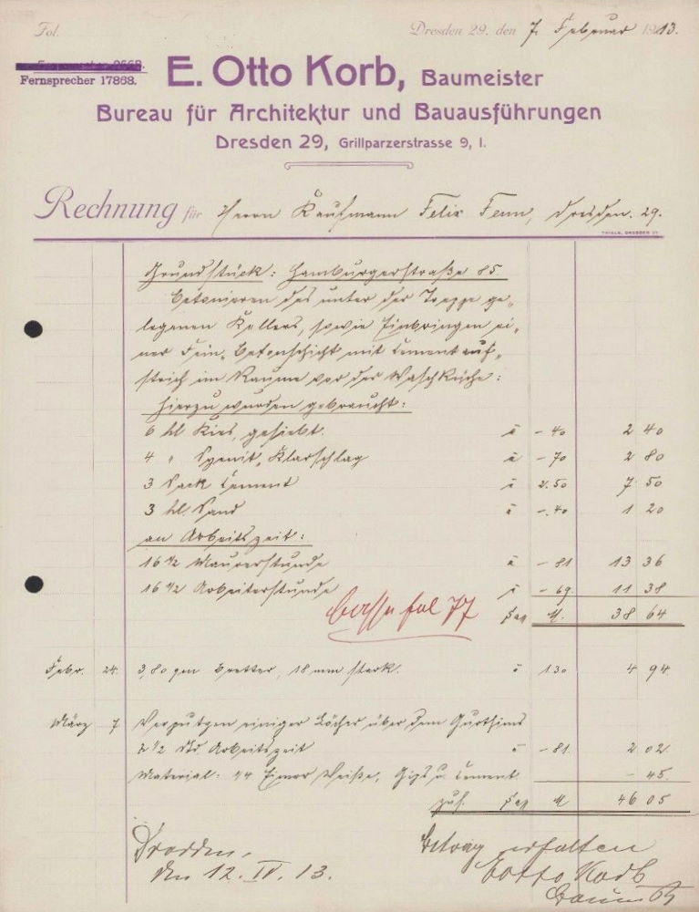 Grillparzerstraße 9 / Cossebauder Straße