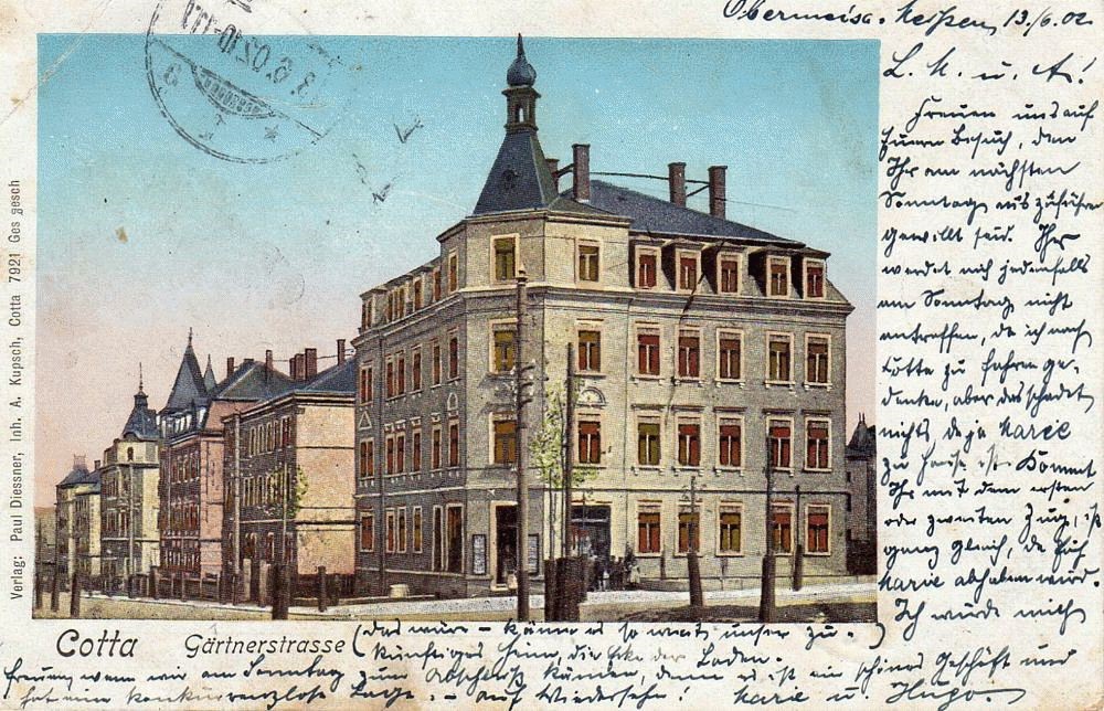 Klopstockstraße 35 (-1904 Gärtnerstraße 35) / Hühndorfer Straße