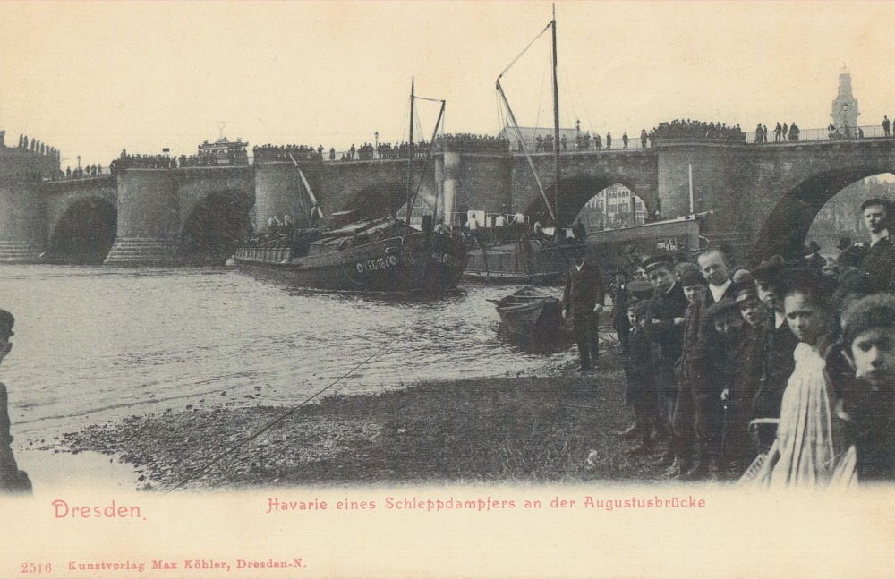 1904 Havarie eines Schleppdampfers