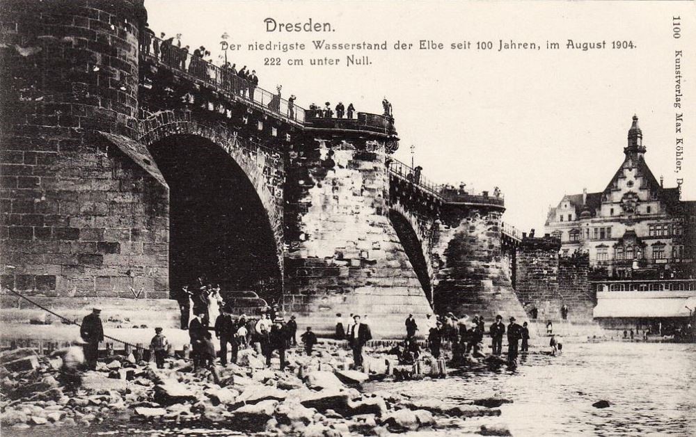 1904 Niedrigwasser