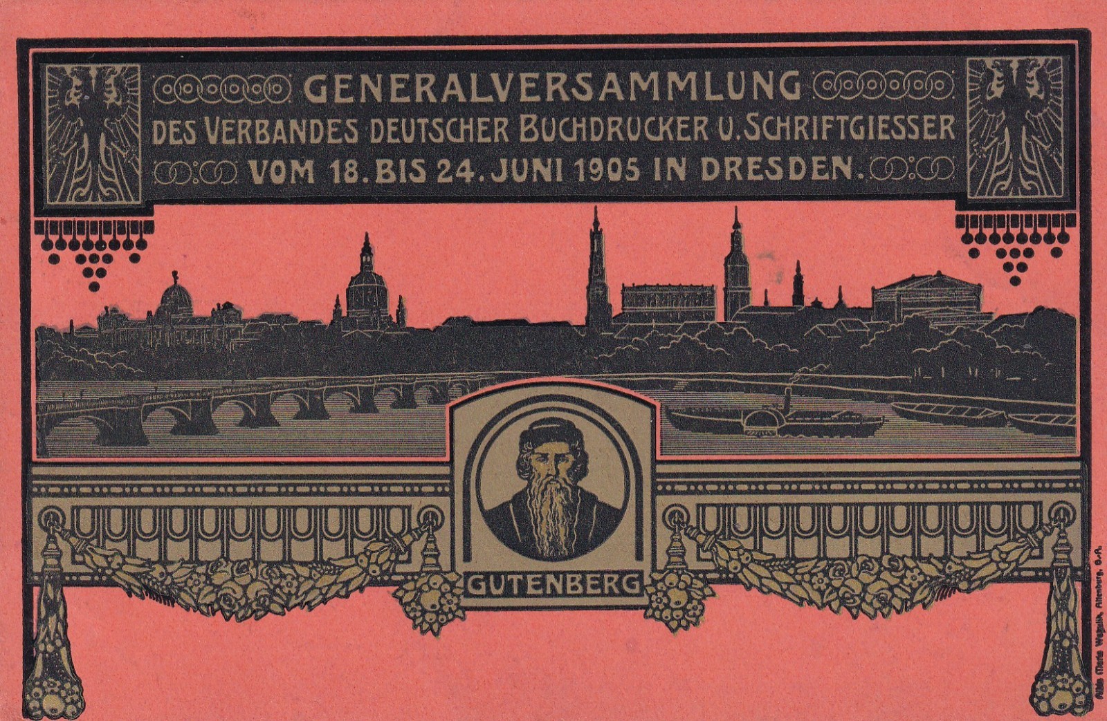 Generalgersammlung des Verbandes Deutscher Buchdrucker und Schriftgiesser 1905