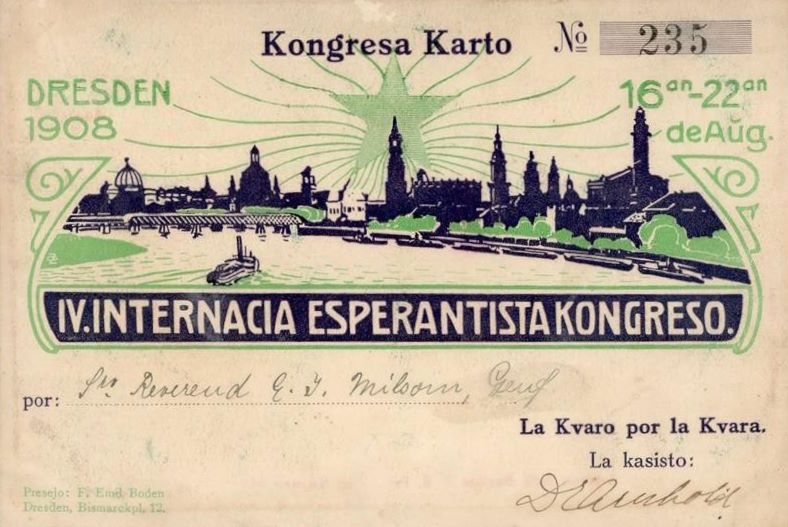 1908 4. Internationaler Esperanto Kongress