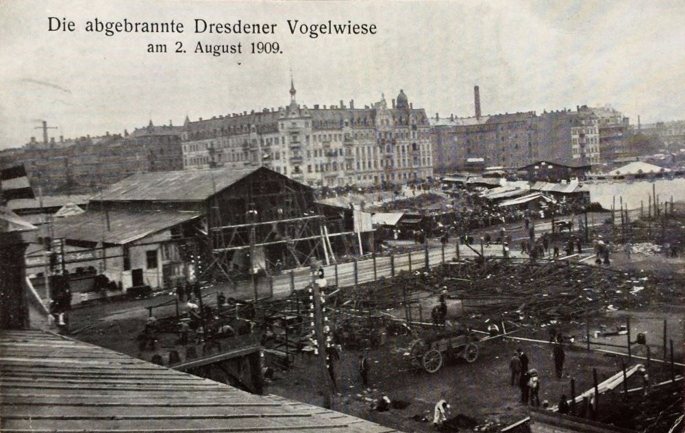 1909 Brand der Dresdner Vogelwiese - Tag danach
