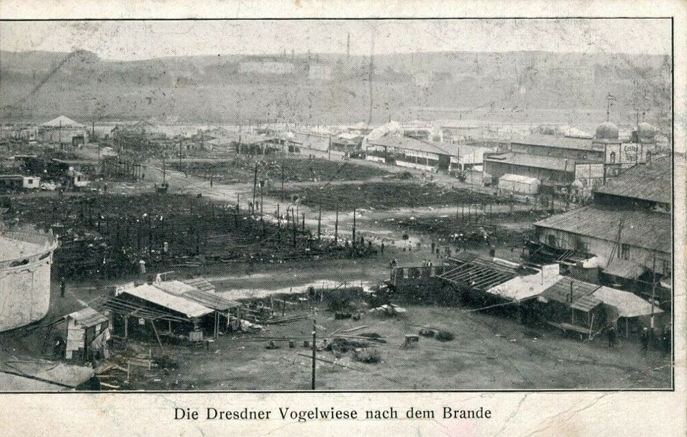 1909 Brand der Dresdner Vogelwiese - Tag danach