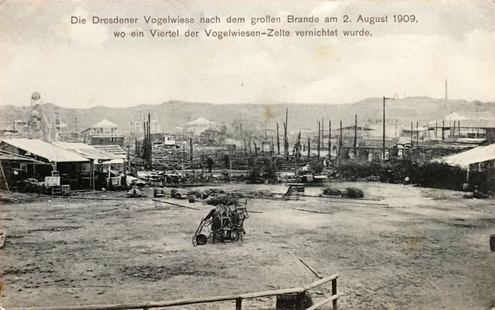 1909 Brand der Dresdner Vogelwiese - Tag danach
