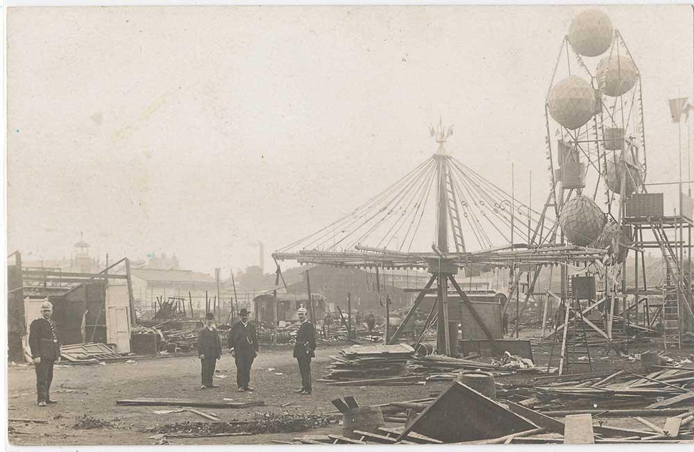 1909 Brand der Dresdner Vogelwiese - Tag danach