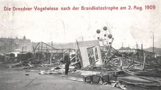 1909 Brand der Dresdner Vogelwiese - Tag danach
