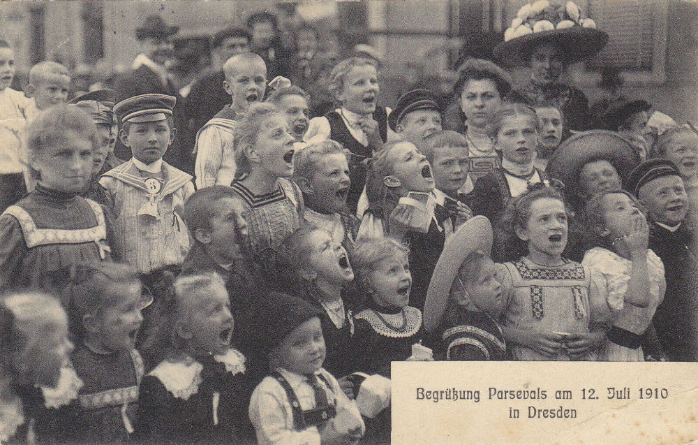 1910 Luftschiff Parseval in Dresden