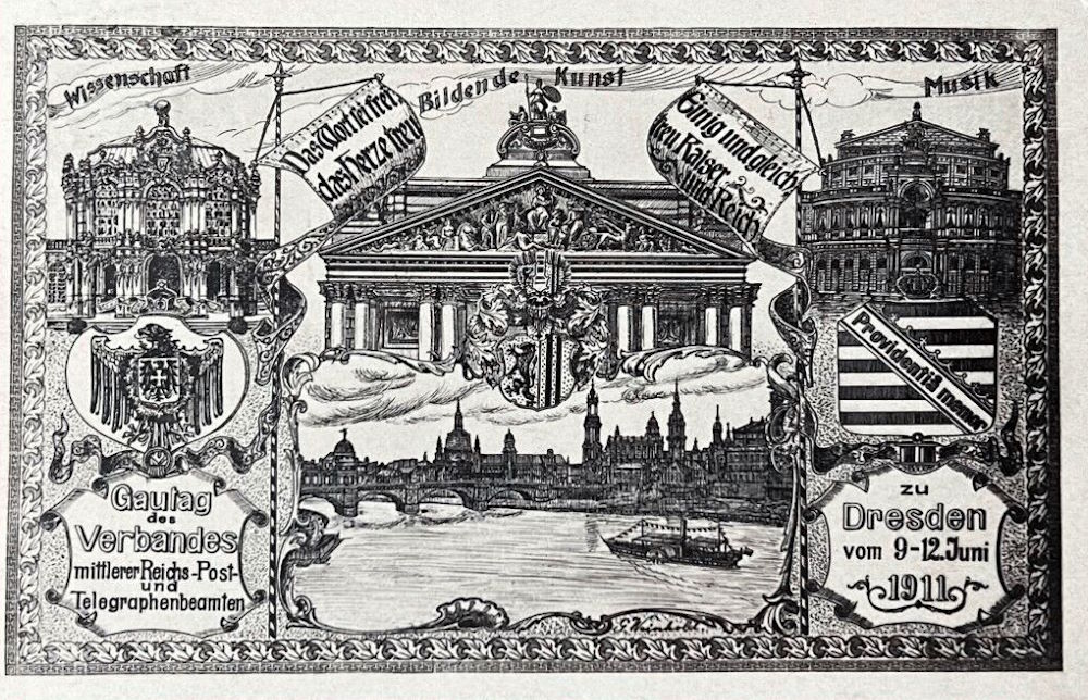 Gautag des Verbandes mittlerer Reichs-Post- und Telegraphenbeamten 1911