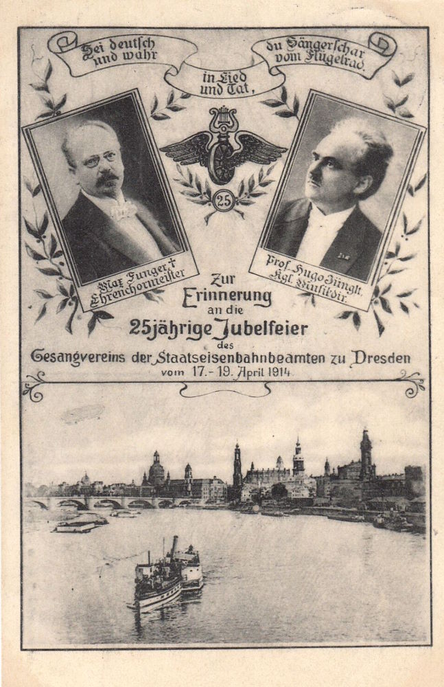 1914 25jährige Jubelfeier des Gesangsvereins der Staatseisenbahnbeamten