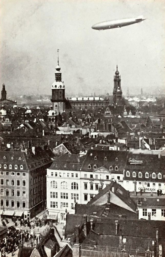 1924 Luftschiff ZR 3 auf Deutschlandfahrt