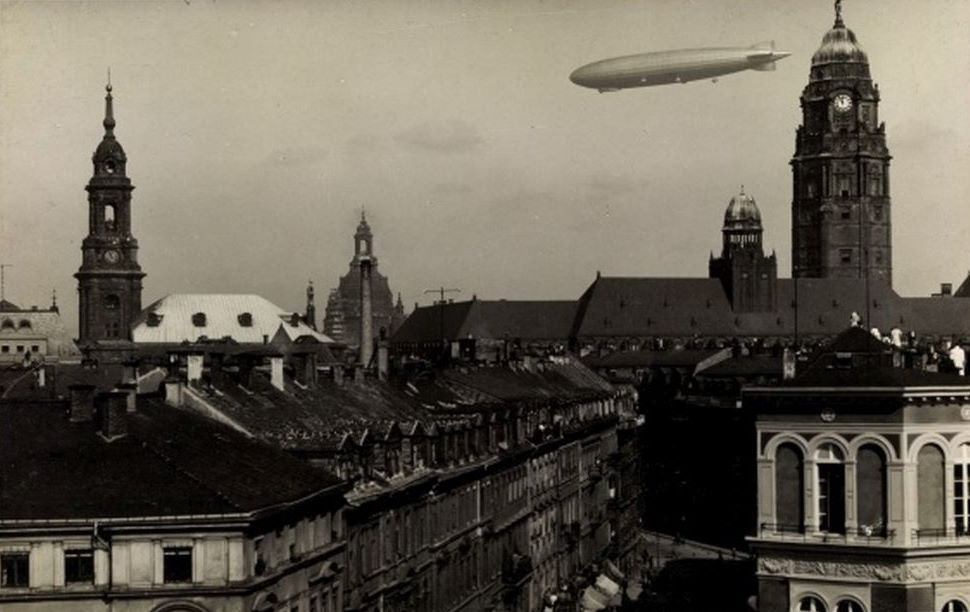 1924 Luftschiff ZR 3 auf Deutschlandfahrt