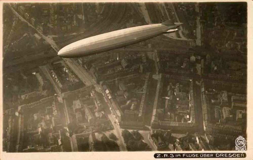 1924 Luftschiff ZR 3 auf Deutschlandfahrt