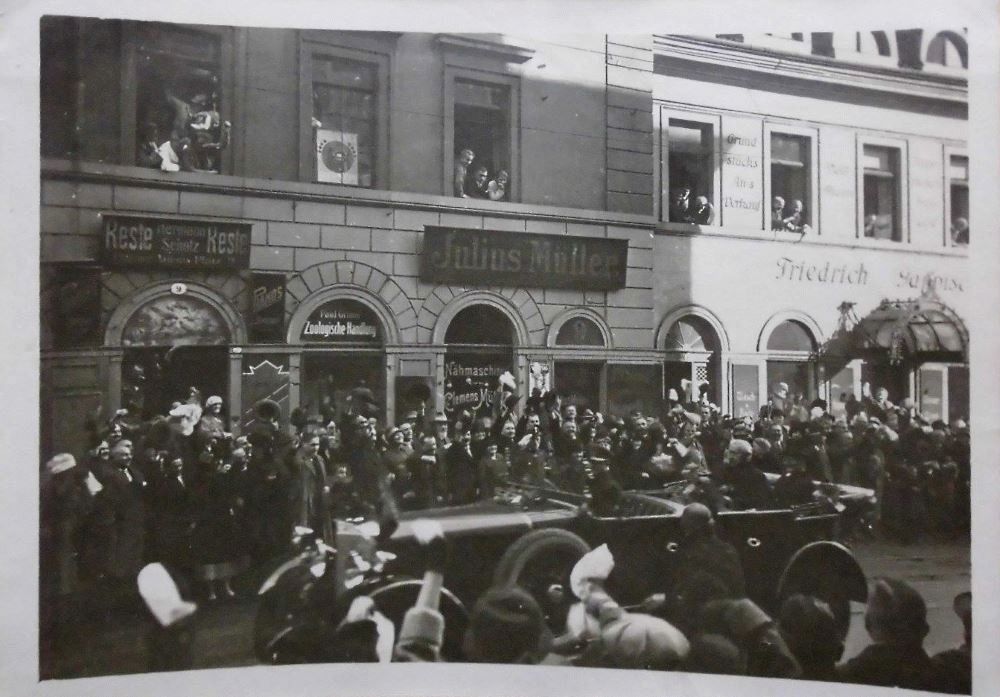 Besuch von Hindenburg 1925