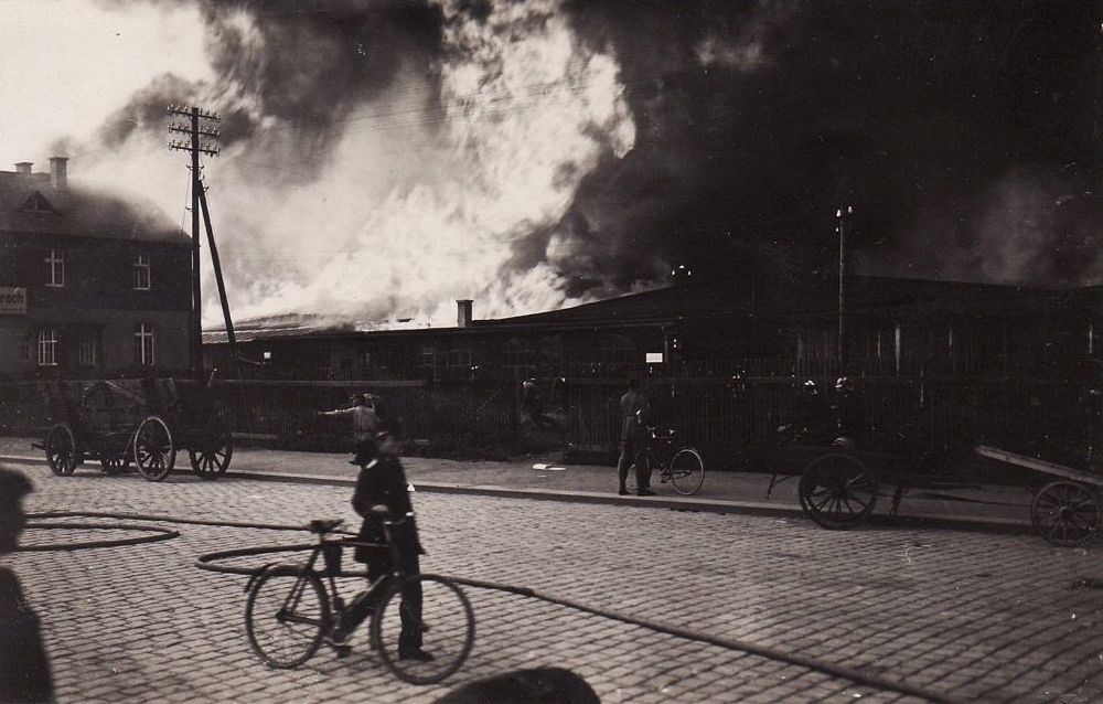 Brand der Hafenmühle