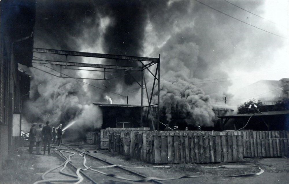 Brand der Hafenmühle