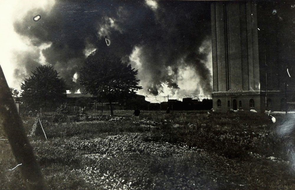 Brand der Hafenmühle