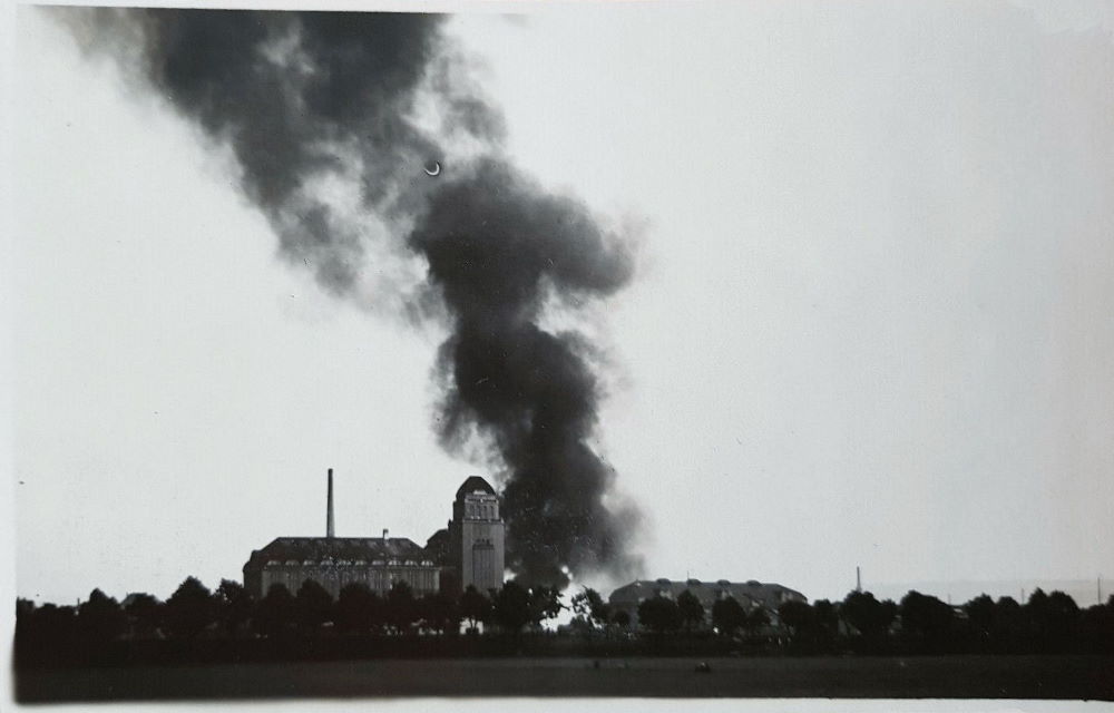 Brand der Hafenmühle